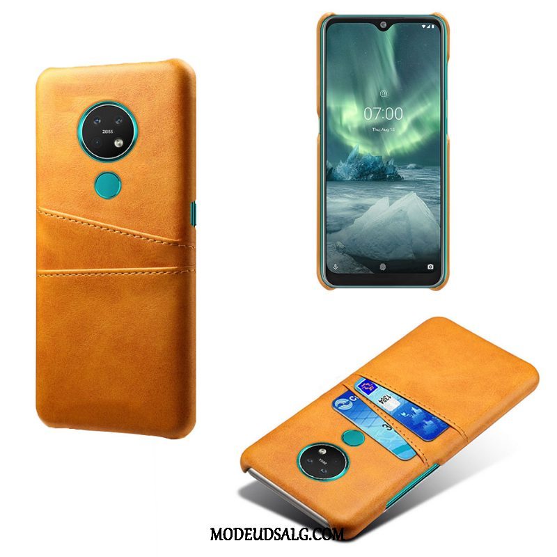 Nokia 7.2 Etui / Cover Beskyttelse Læder Kort Trend