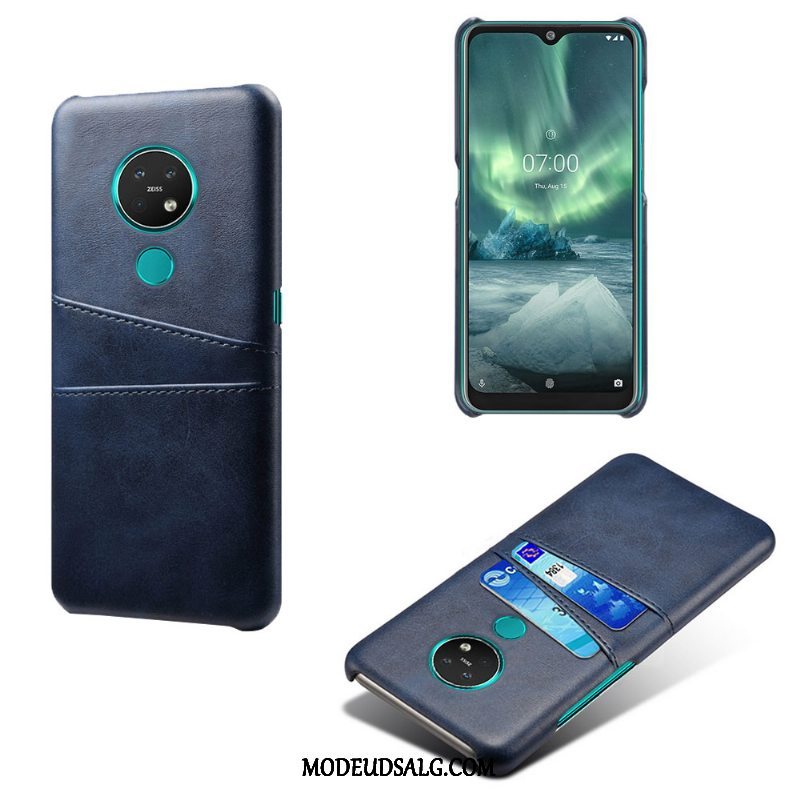 Nokia 7.2 Etui / Cover Beskyttelse Læder Kort Trend