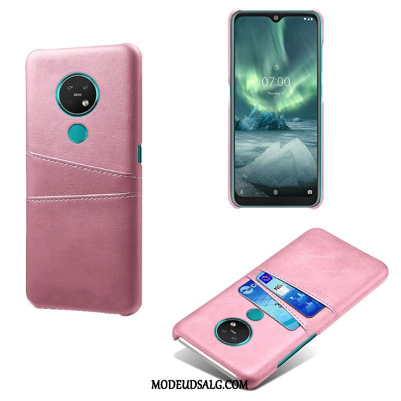 Nokia 7.2 Etui / Cover Beskyttelse Læder Kort Trend