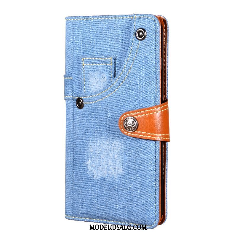 Nokia 7.2 Etui Denim Sort Cover Support Beskyttelse