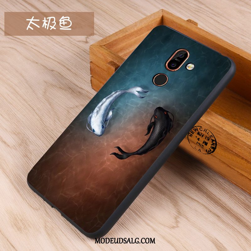 Nokia 7 Plus Etui Beskyttelse Cover Anti-fald Alt Inklusive Sort