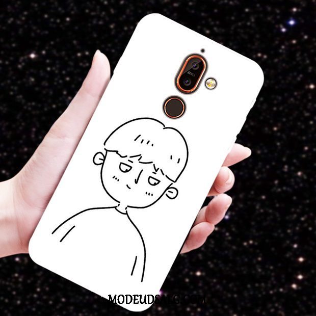 Nokia 7 Plus Etui Bjørn Elskeren Cartoon Anti-fald Mønster