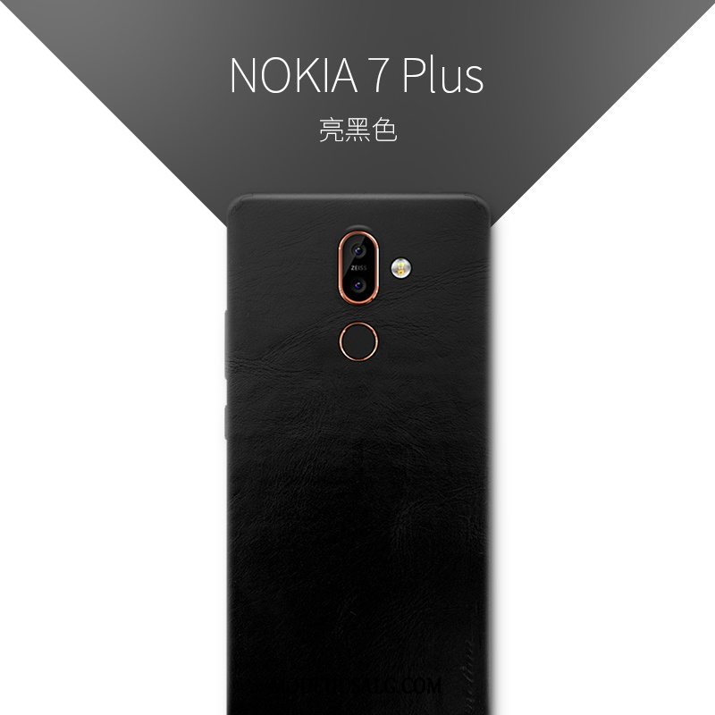 Nokia 7 Plus Etui / Cover Kreativ Af Personlighed Ægte Læder Tynd