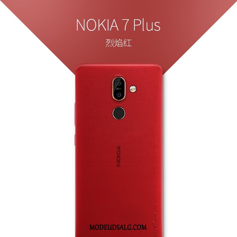 Nokia 7 Plus Etui / Cover Kreativ Af Personlighed Ægte Læder Tynd