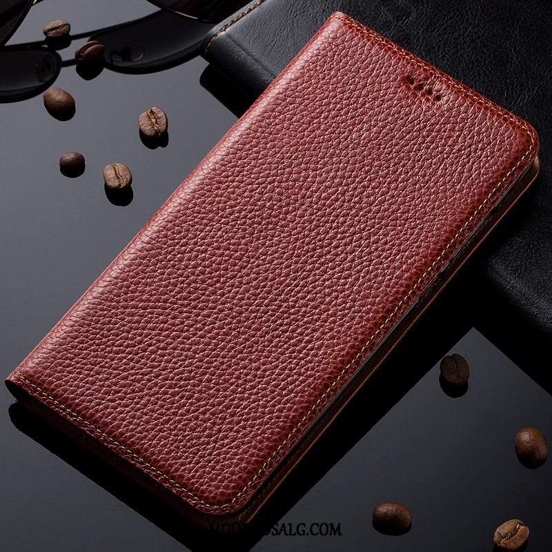 Nokia 7 Plus Etui / Cover Mønster Lædertaske Litchi Folio