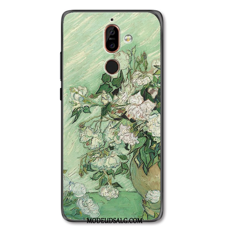 Nokia 7 Plus Etui / Cover Rose Beskyttelse Trend Høj Blomster