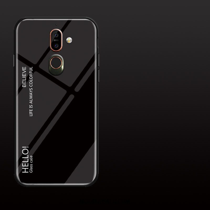 Nokia 7 Plus Etui Glas Cover Anti-fald Beskyttelse Kreativ