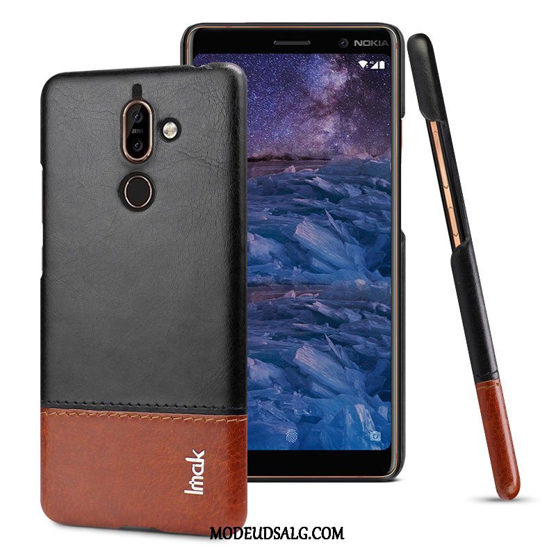 Nokia 7 Plus Etui Lædertaske Mønster Beskyttelse Simple Cover