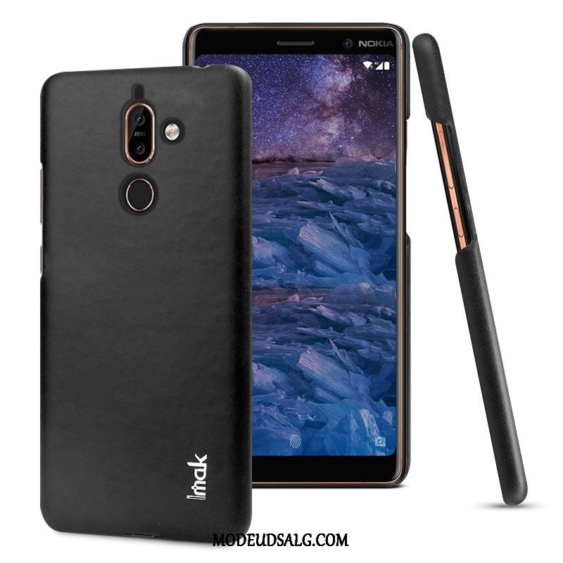 Nokia 7 Plus Etui Lædertaske Mønster Beskyttelse Simple Cover