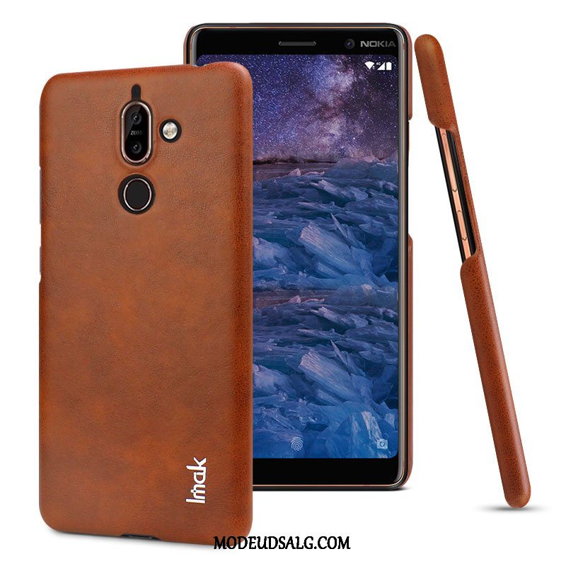 Nokia 7 Plus Etui Lædertaske Mønster Beskyttelse Simple Cover