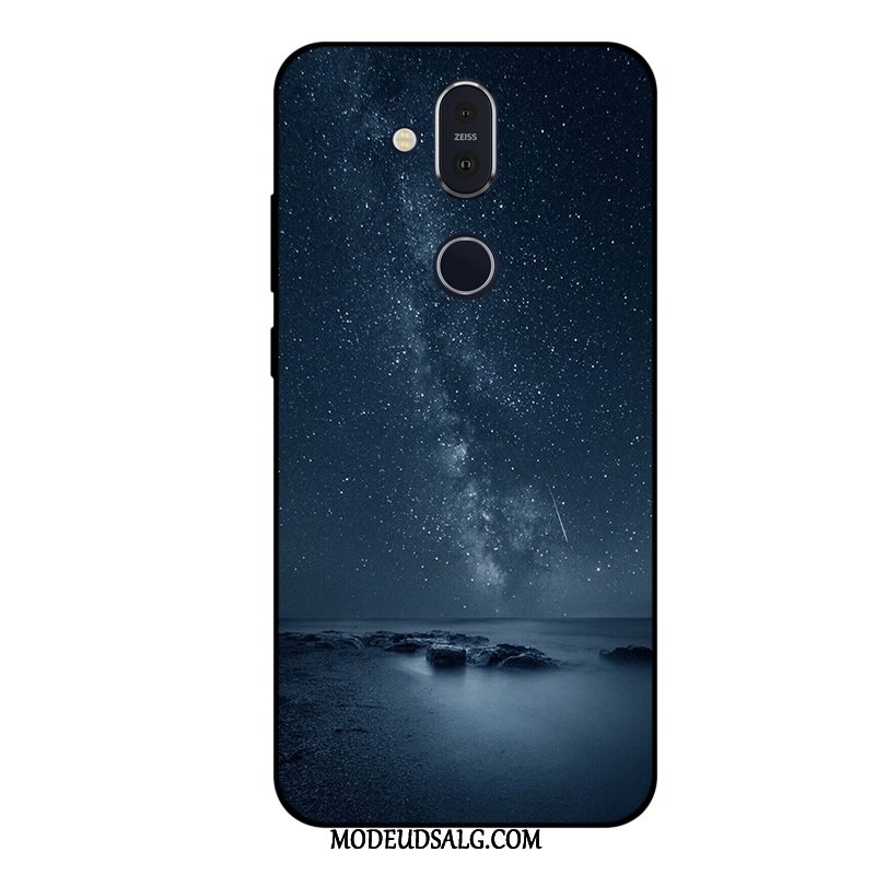 Nokia 8.1 Etui Alt Inklusive Stjerneklar Lilla Blød Beskyttelse