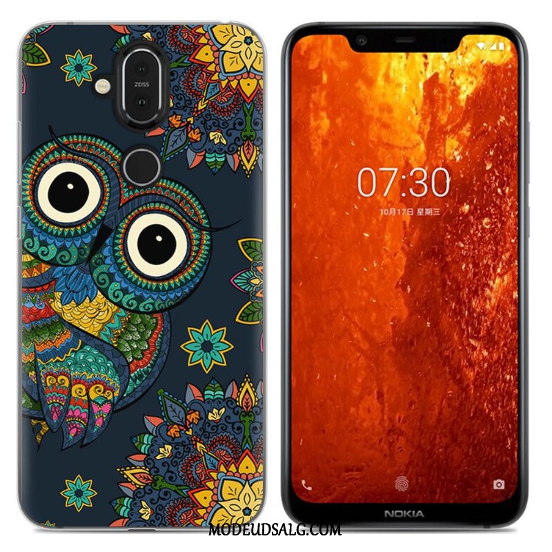 Nokia 8.1 Etui Anti-fald Alt Inklusive Grøn Cover Blød