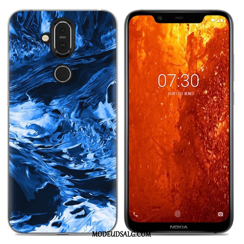 Nokia 8.1 Etui Anti-fald Alt Inklusive Grøn Cover Blød