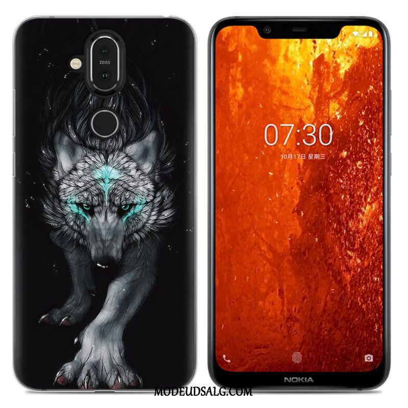 Nokia 8.1 Etui Anti-fald Alt Inklusive Grøn Cover Blød