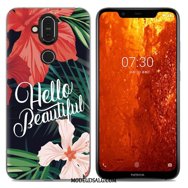 Nokia 8.1 Etui Anti-fald Alt Inklusive Grøn Cover Blød