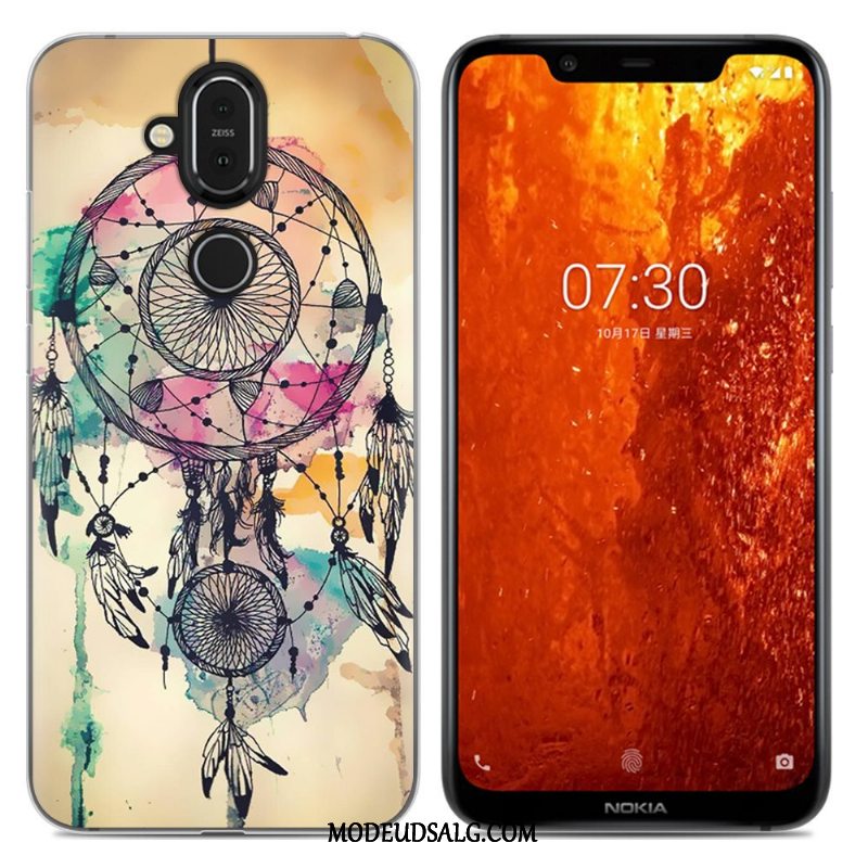 Nokia 8.1 Etui Anti-fald Alt Inklusive Grøn Cover Blød