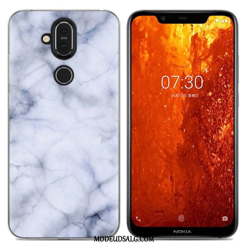 Nokia 8.1 Etui Anti-fald Alt Inklusive Grøn Cover Blød