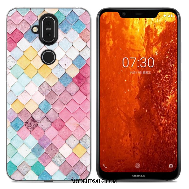 Nokia 8.1 Etui Anti-fald Alt Inklusive Grøn Cover Blød