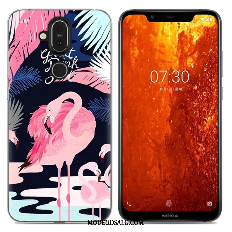 Nokia 8.1 Etui Anti-fald Alt Inklusive Grøn Cover Blød