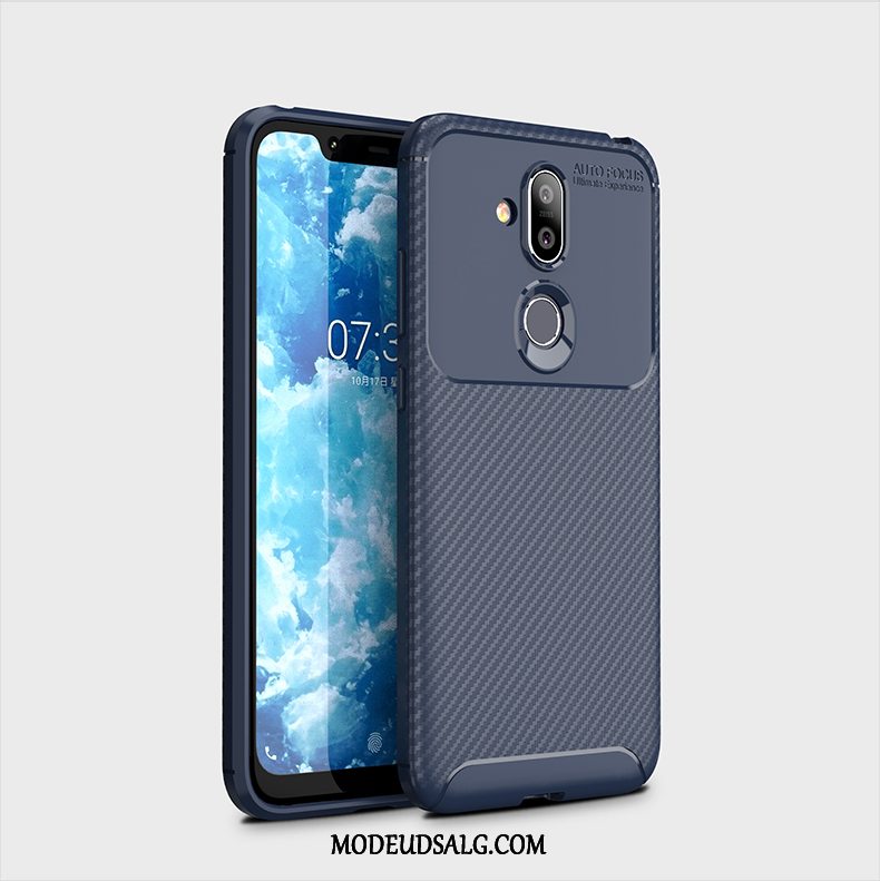 Nokia 8.1 Etui Cover Alt Inklusive Af Personlighed Nubuck Sort