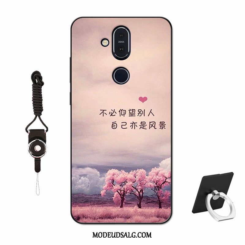 Nokia 8.1 Etui / Cover Beskyttelse Blød Skridsikre Silikone Elskeren