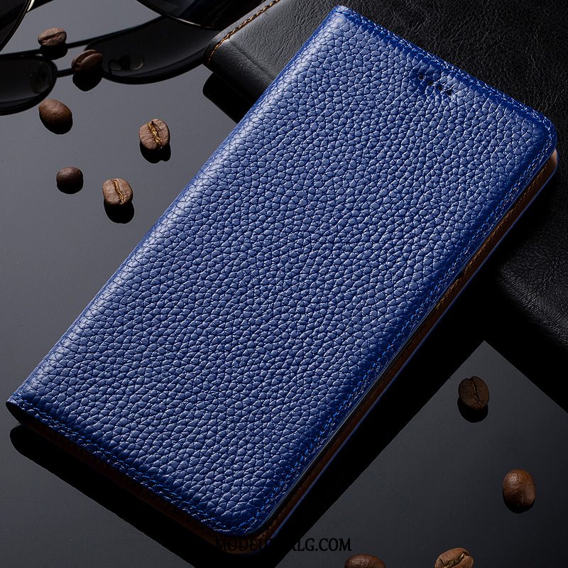 Nokia 8.1 Etui / Cover Beskyttelse Ægte Læder Folio Mønster