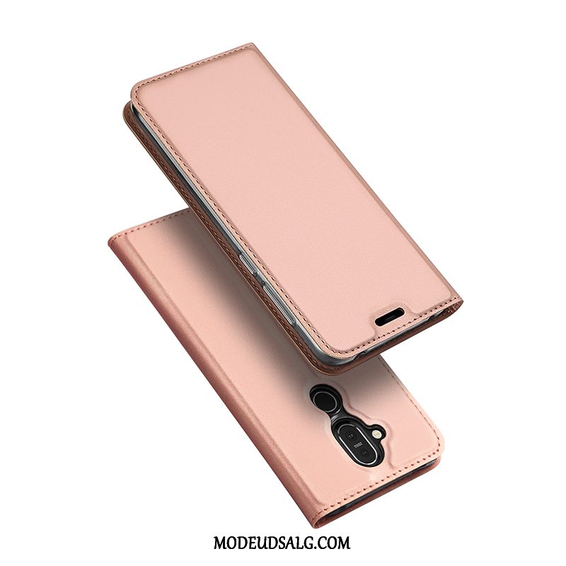 Nokia 8.1 Etui / Cover Business Tasker Anti-fald Ny Kort