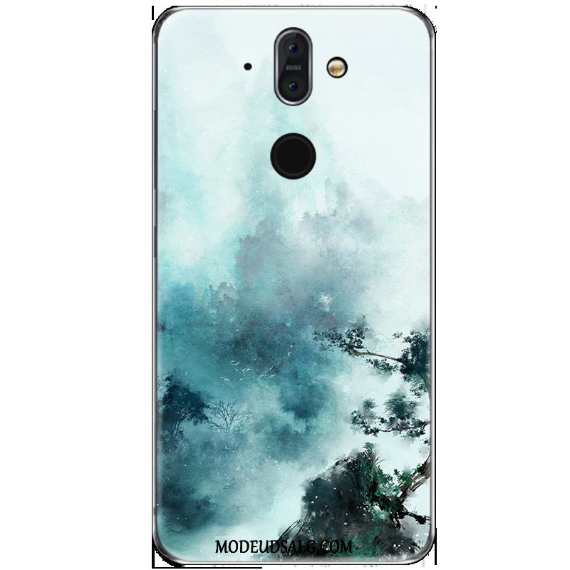 Nokia 8 Sirocco Etui Cover Lilla Trend Silikone Anti-fald