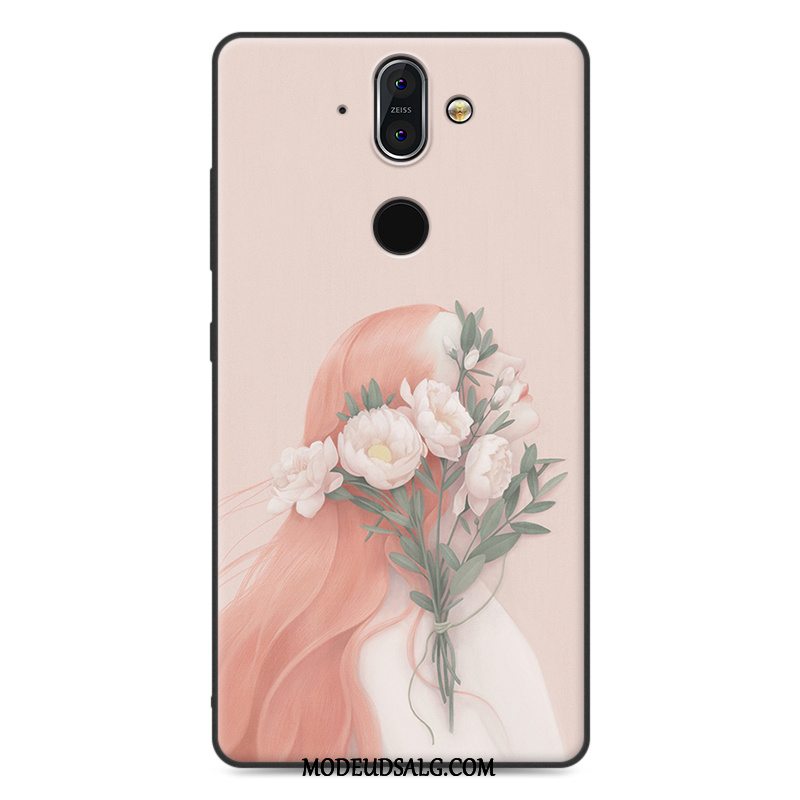 Nokia 8 Sirocco Etui Kunst Alt Inklusive Hvid Trend Silikone