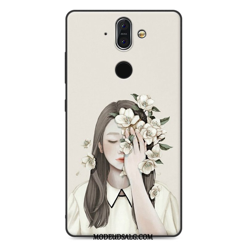 Nokia 8 Sirocco Etui Kunst Alt Inklusive Hvid Trend Silikone