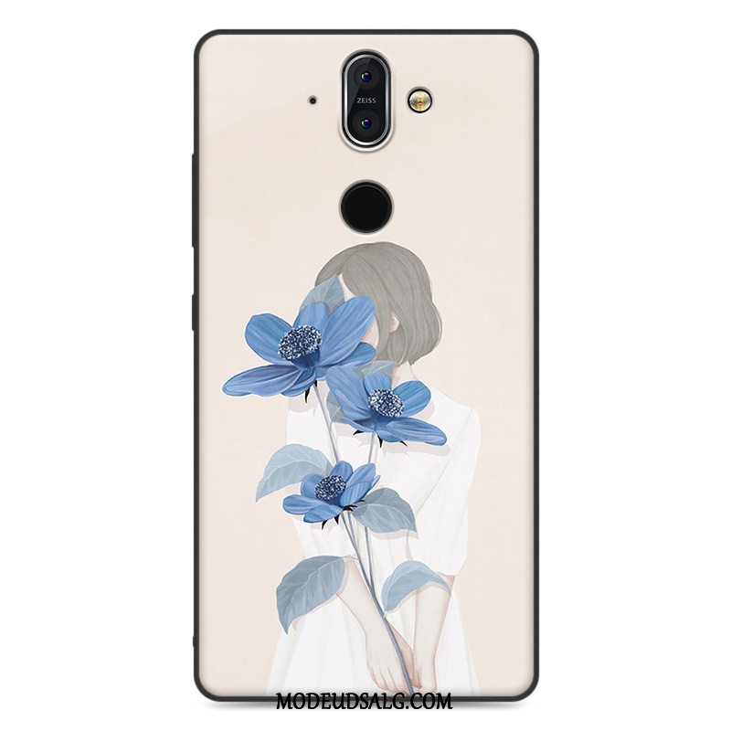 Nokia 8 Sirocco Etui Kunst Alt Inklusive Hvid Trend Silikone