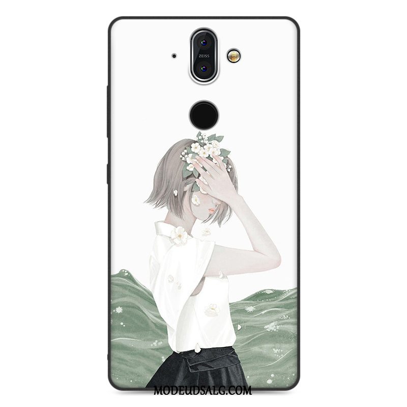 Nokia 8 Sirocco Etui Kunst Alt Inklusive Hvid Trend Silikone