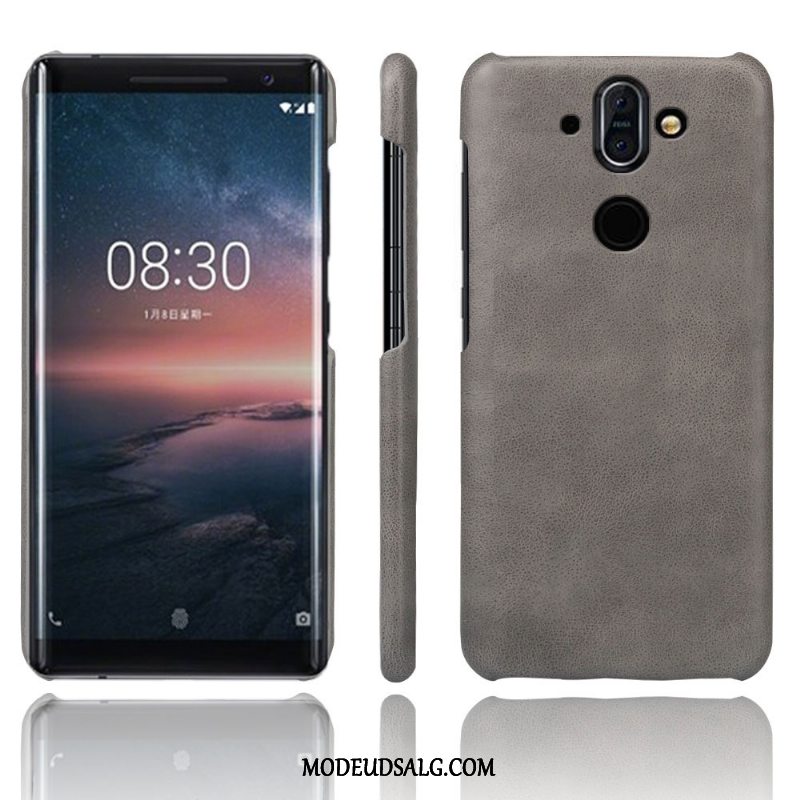 Nokia 8 Sirocco Etui Tegnebog Kvalitet Lædertaske Ægte Læder Cover