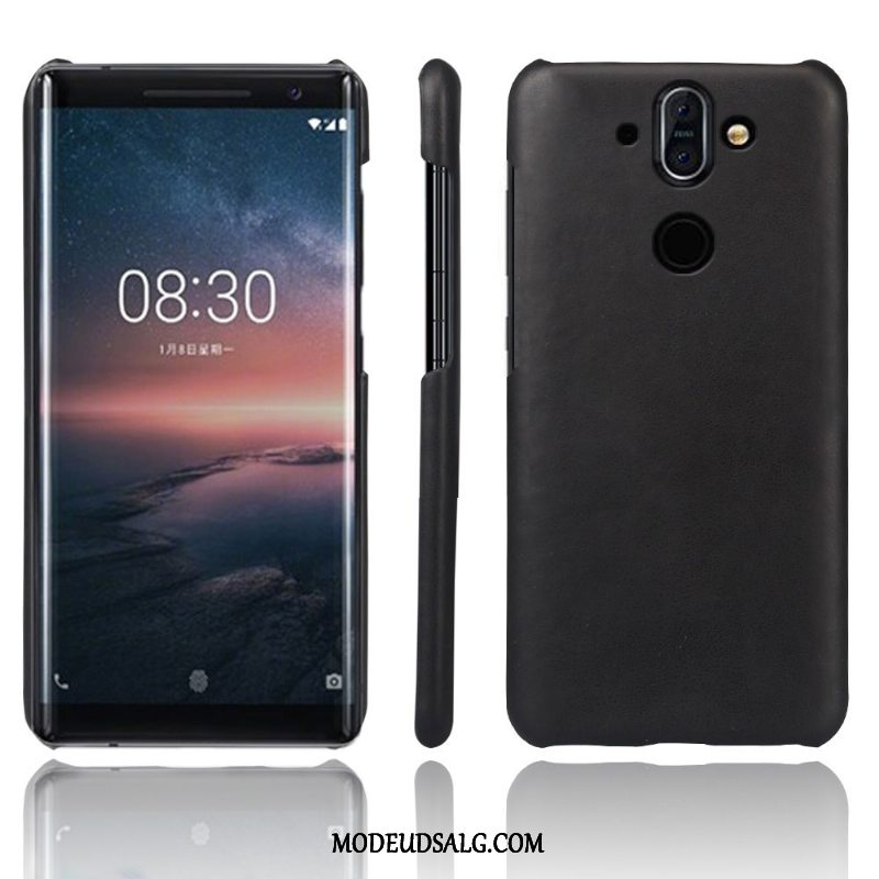 Nokia 8 Sirocco Etui Tegnebog Kvalitet Lædertaske Ægte Læder Cover