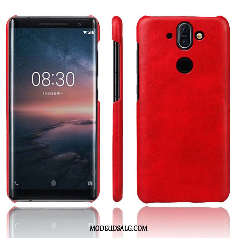 Nokia 8 Sirocco Etui Tegnebog Kvalitet Lædertaske Ægte Læder Cover