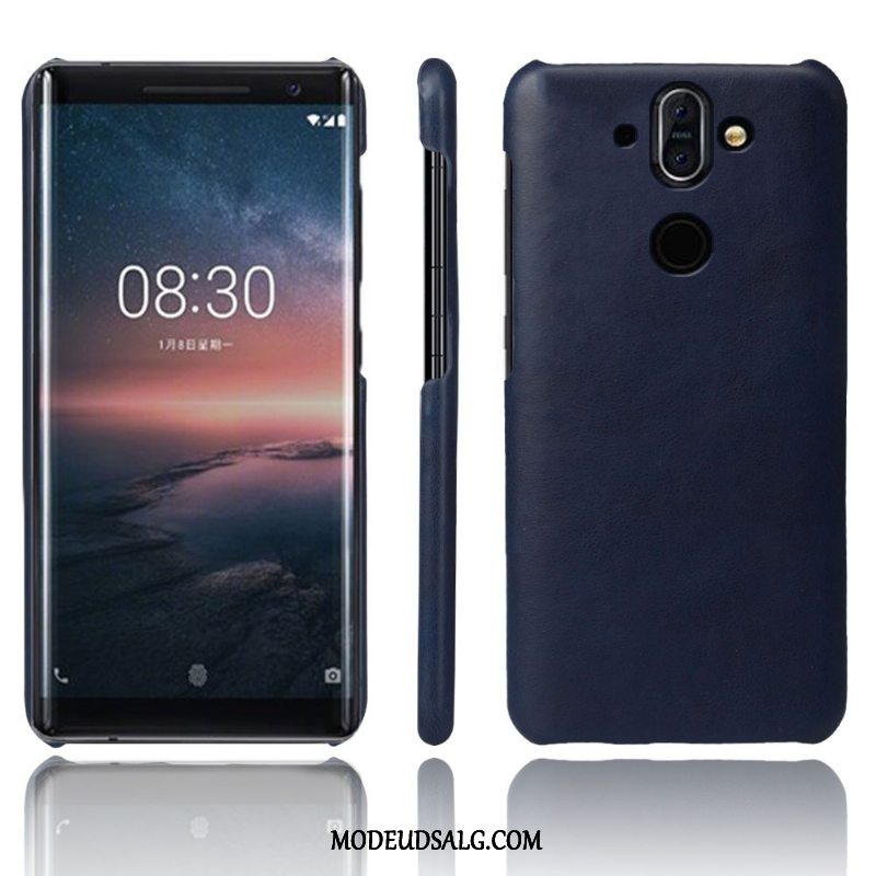 Nokia 8 Sirocco Etui Tegnebog Kvalitet Lædertaske Ægte Læder Cover