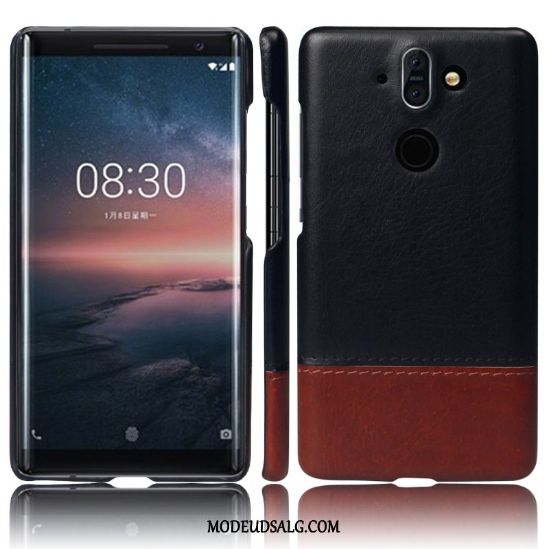 Nokia 8 Sirocco Etui Tegnebog Kvalitet Lædertaske Ægte Læder Cover