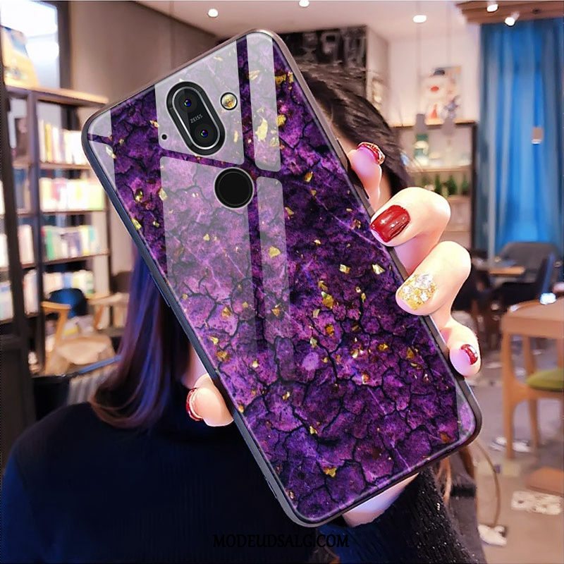 Nokia 8 Sirocco Etui Trendy Alt Inklusive Glas Lyserød Mønster