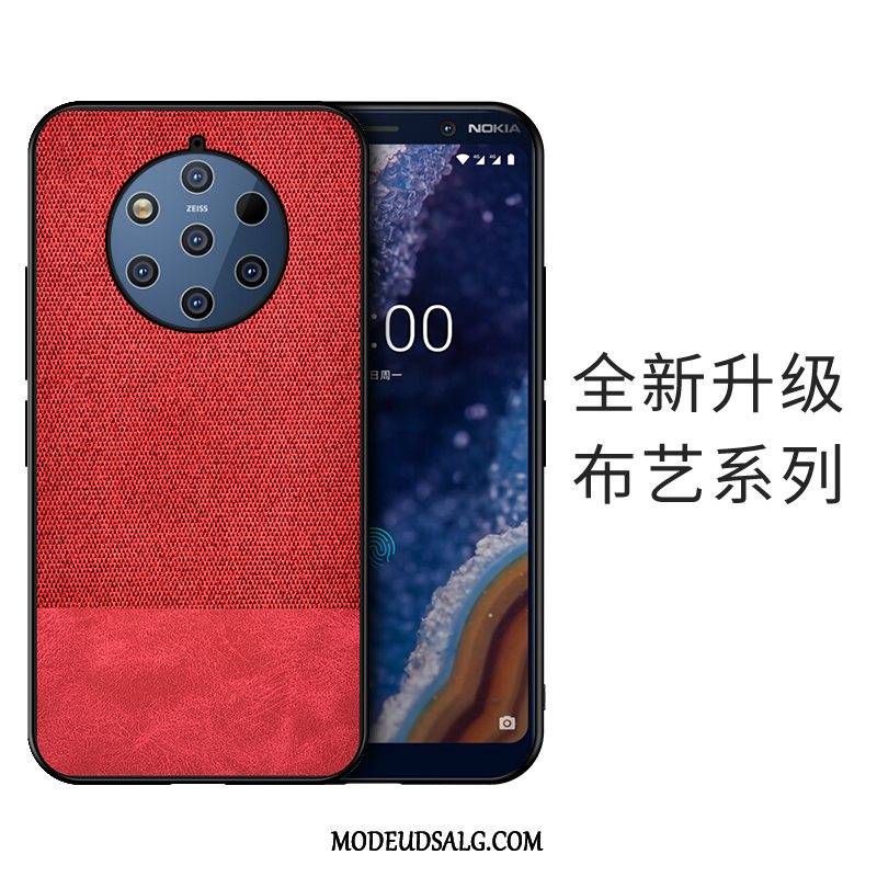 Nokia 9 Pureview Etui / Cover Pu Kreativ Blå Klud