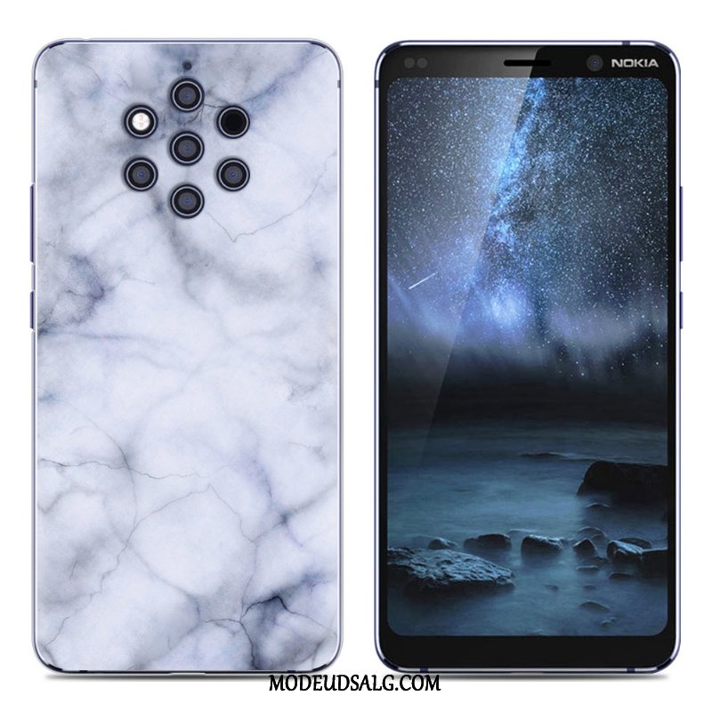 Nokia 9 Pureview Etui Kreativ Grøn Pu Blød Silikone