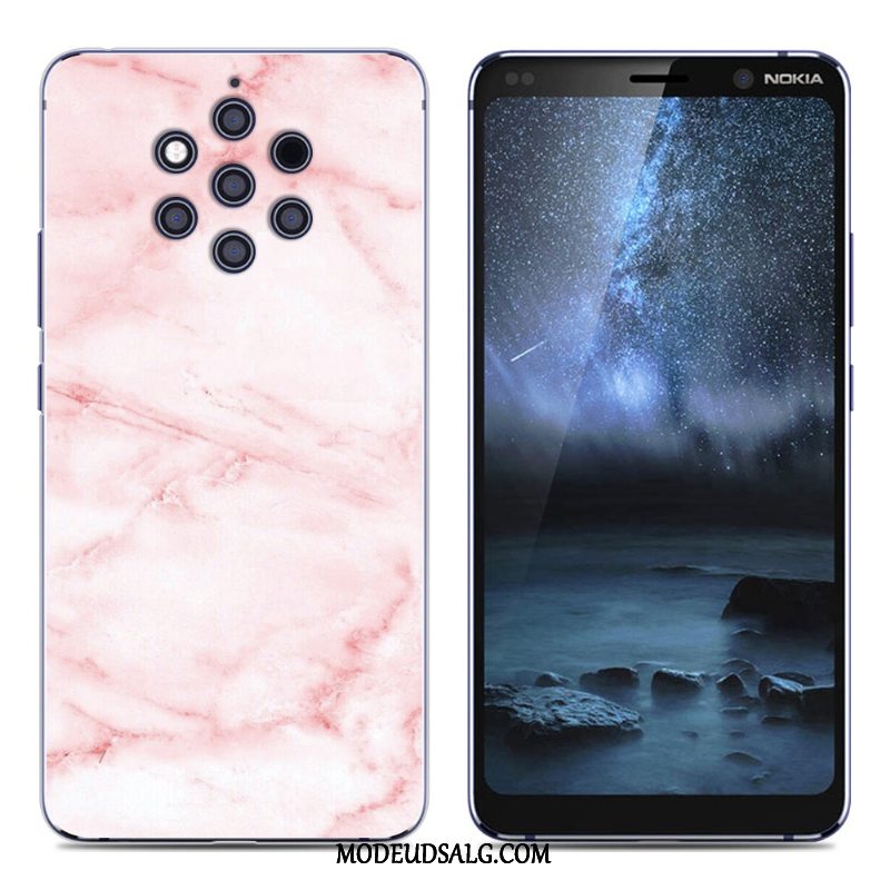 Nokia 9 Pureview Etui Kreativ Grøn Pu Blød Silikone