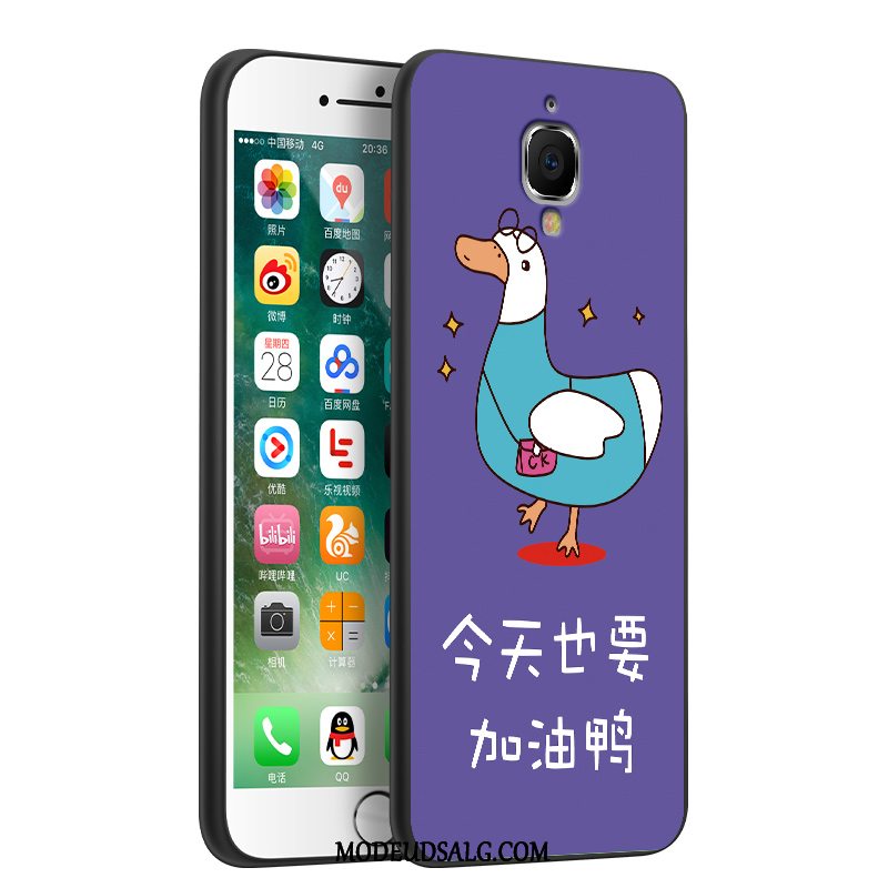 Oneplus 3 Etui Alt Inklusive Cover Cartoon Silikone Tre Forsvar