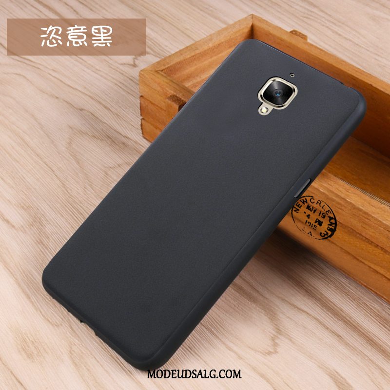 Oneplus 3 Etui Cover Trend Blød Sort Silikone