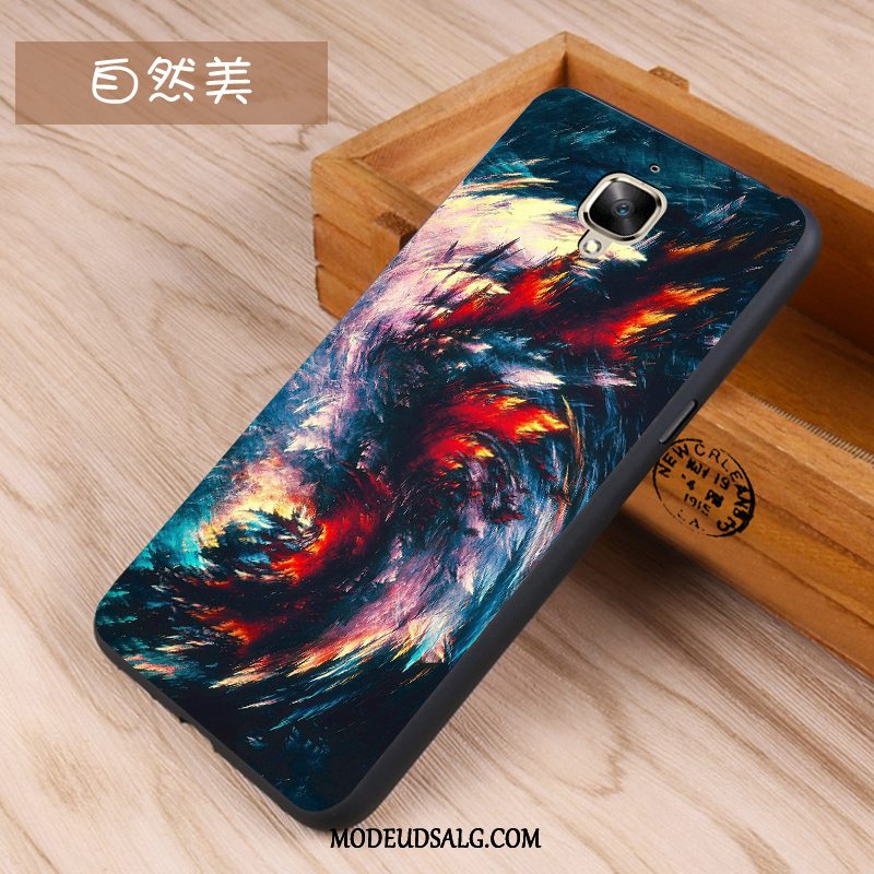 Oneplus 3 Etui Cover Trend Blød Sort Silikone