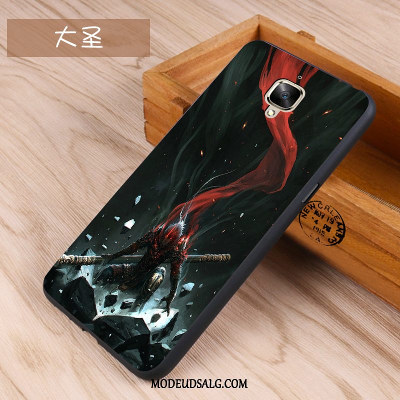 Oneplus 3 Etui Cover Trend Blød Sort Silikone