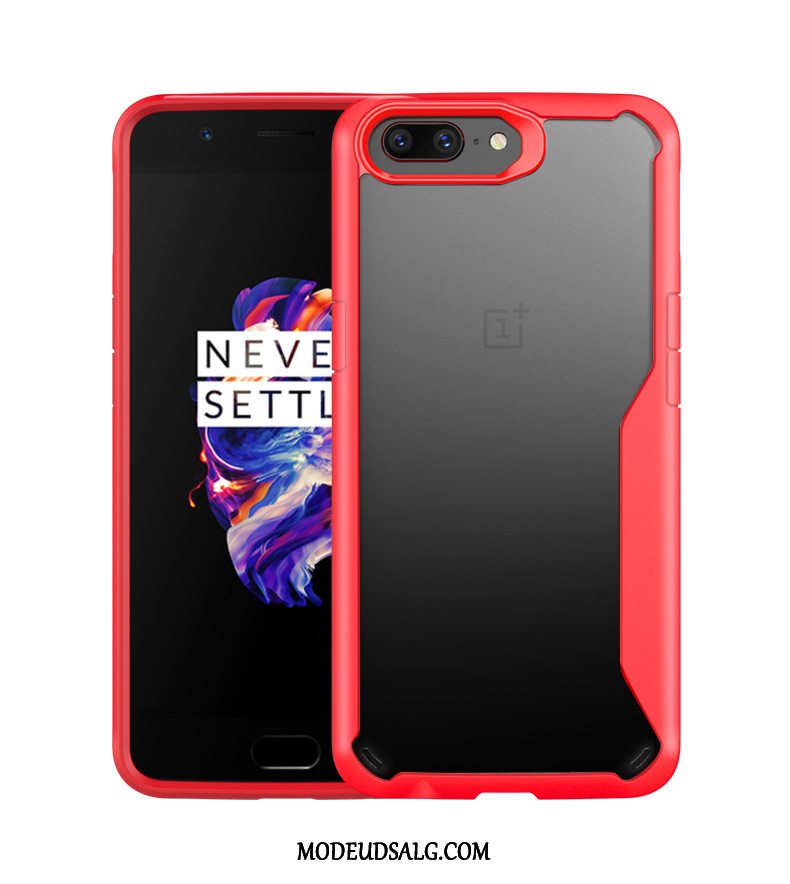 Oneplus 5 Etui Anti-fald Business Cover Rød Beskyttelse