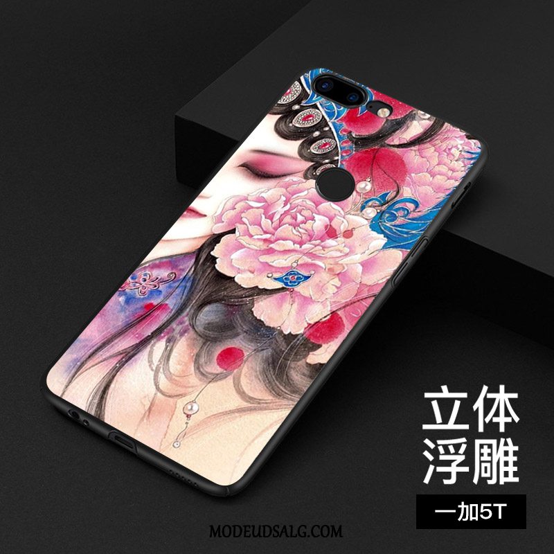 Oneplus 5t Etui Af Personlighed Kreativ Cover Relief Kinesisk Stil