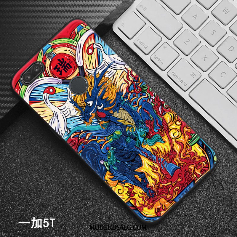 Oneplus 5t Etui Kreativ Cover Tilpas Relief Beskyttelse