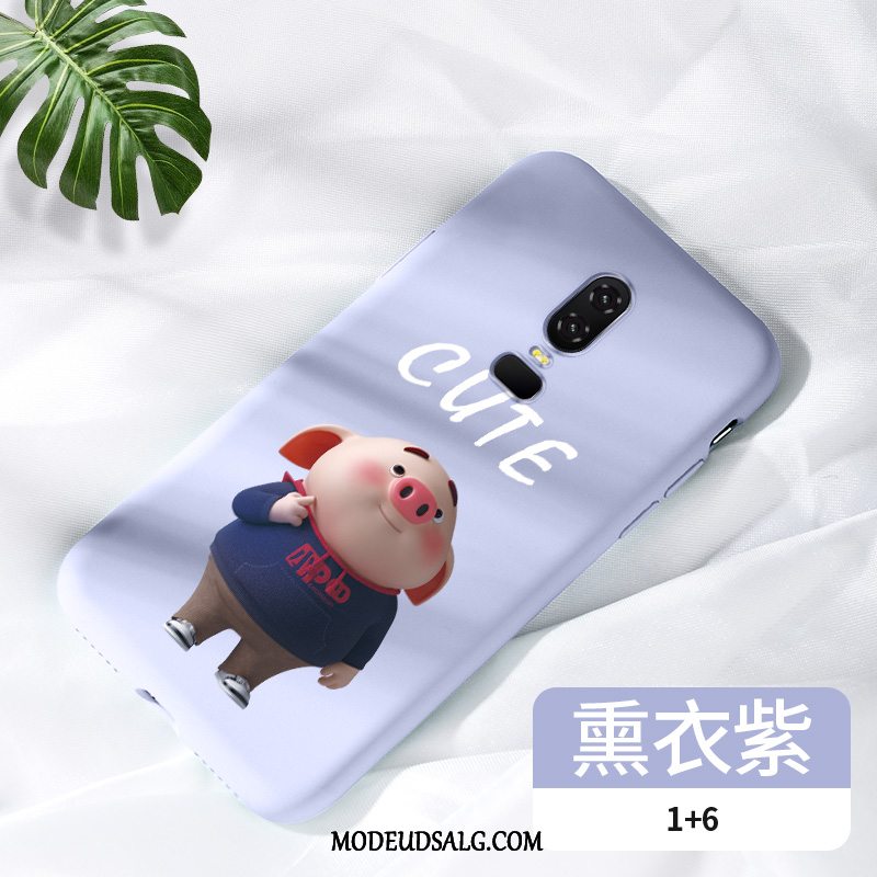 Oneplus 6 Etui / Cover Af Personlighed Blød Blå Silikone Lille Sektion