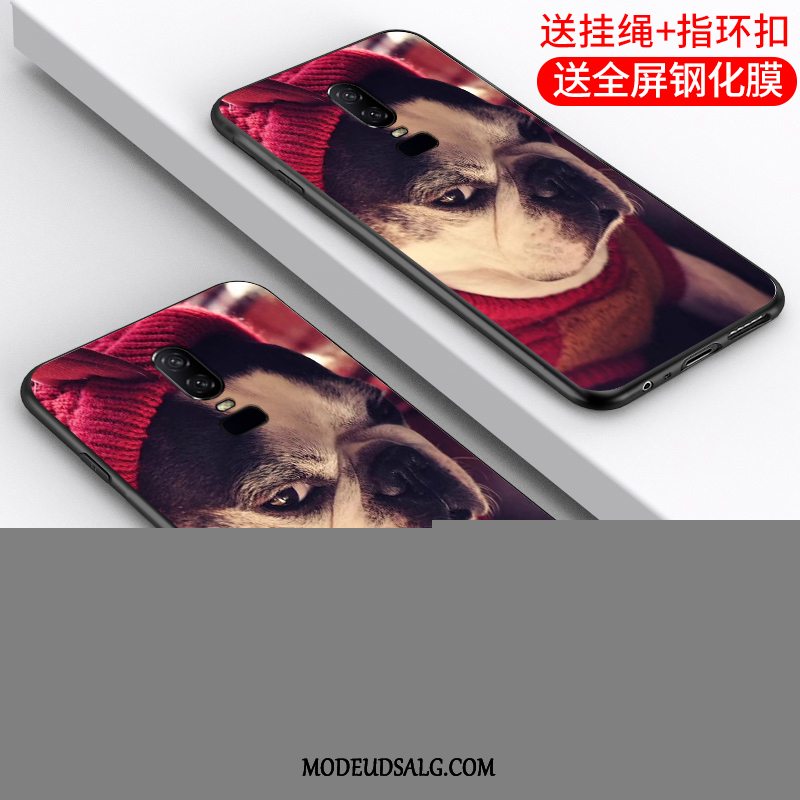 Oneplus 6 Etui / Cover Blød Net Red Kreativ Grå Trend